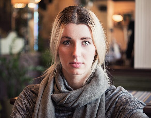 A woman thinking about choosing parenting over abortion